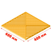 Газонная решетка "АП" жёлтая 400*400*18 мм (1,5 т/м2)
