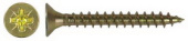 Саморез оконный PZ 6*70мм, желтый, острый, потай (10 шт)