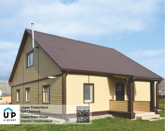 Сайдинг (ЮП) TimberBlock "БРЕВНО" Дуб золотистый 3050*230мм