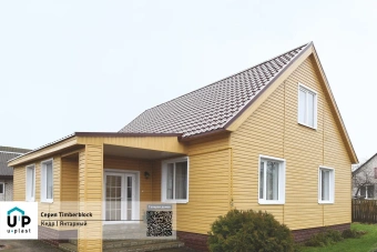 Сайдинг (ЮП) TimberBlock "КЕДР" янтарный 3050*230мм