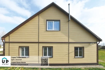 Сайдинг (ЮП) TimberBlock "БРЕВНО" Дуб золотистый 3050*230мм