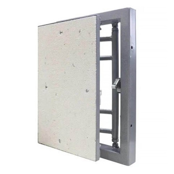 Люк под плитку на петле, окрашенный металл 200х400 (D2040 ceramo steel)