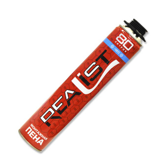 Пена монтажная "REALIST Red 80" Зимняя 890 мл