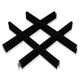 Направляющая грильято "CESAL" 600*50*50*40 мм Черный матовый Profi 3305
